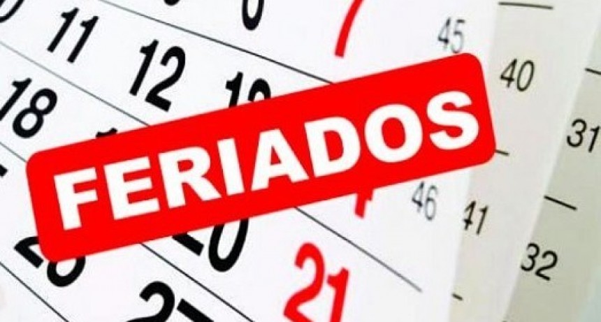 Feriado del 20 de agosto y día no laborable el 30 de agosto