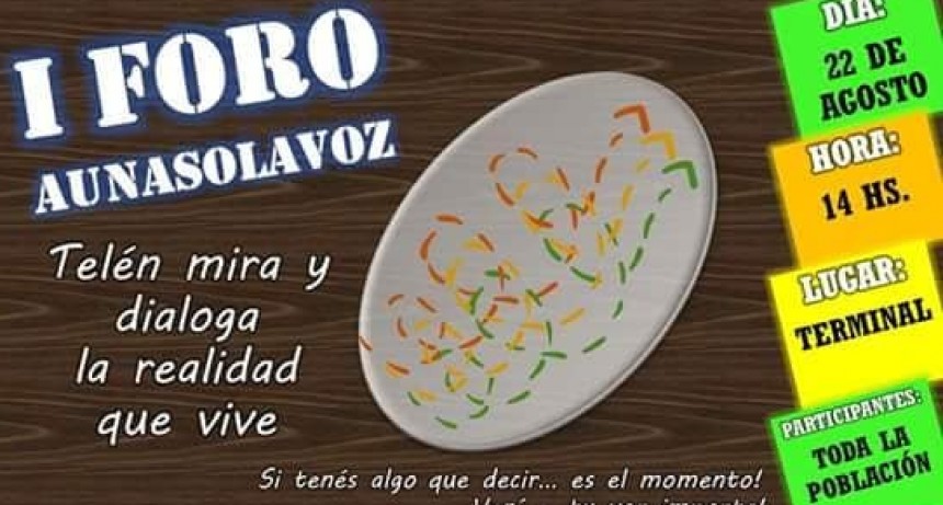 Foro a una sola voz en Telen