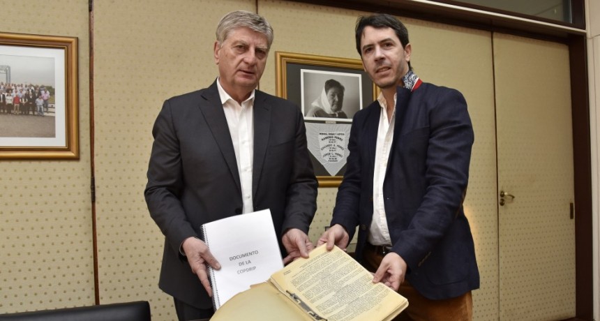 Ziliotto solicitará que se declare “patrimonio histórico” la documentación de la COPDRIP