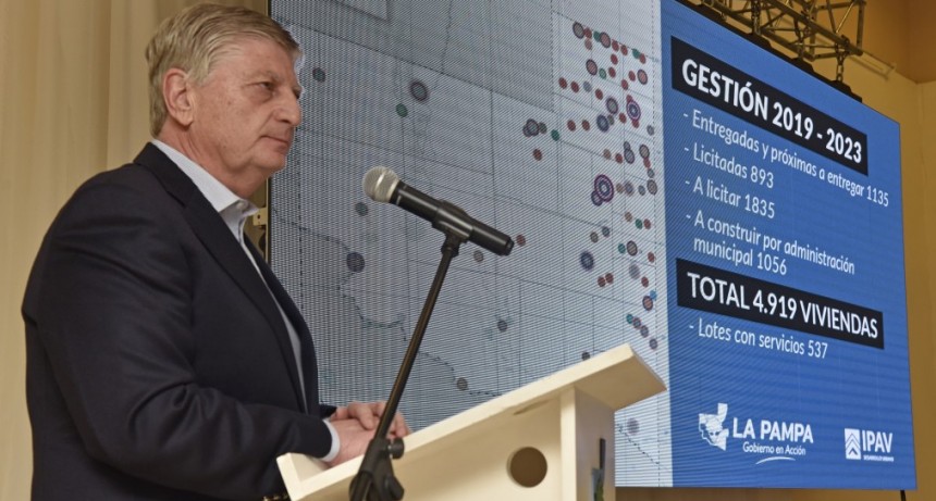 Entre 2019 y 2023 se construirán en La Pampa un total de 4.919 viviendas 