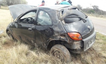 Vuelco en Ruta 10