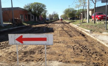 COMIENZO DE OBRA DE PAVIMENTACION