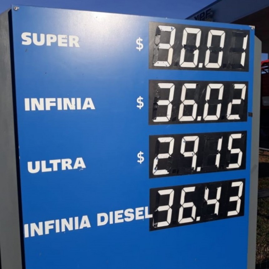 Aumento de nuevo el combustible 