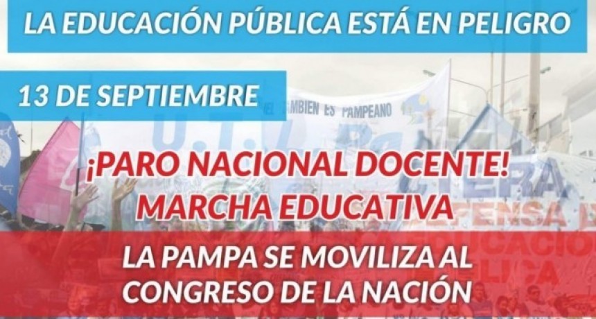 UTELPa adhiere al paro programado para el 13 de septiembre