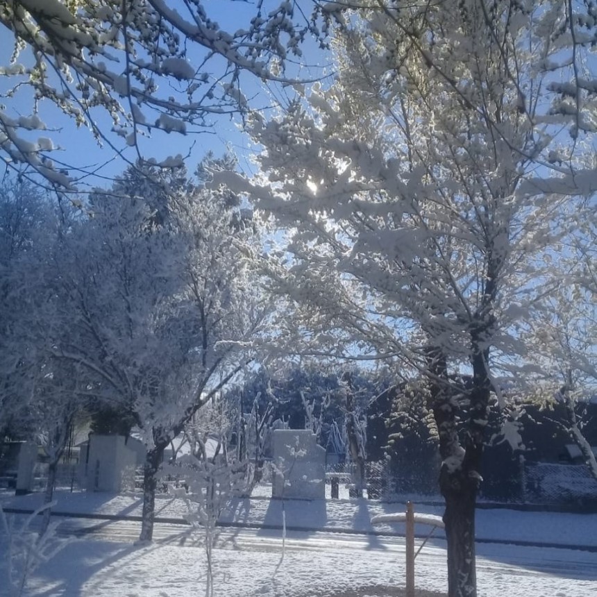 INTENSA NEVADA EN EL OESTE PROFUNDO PAMPEANO