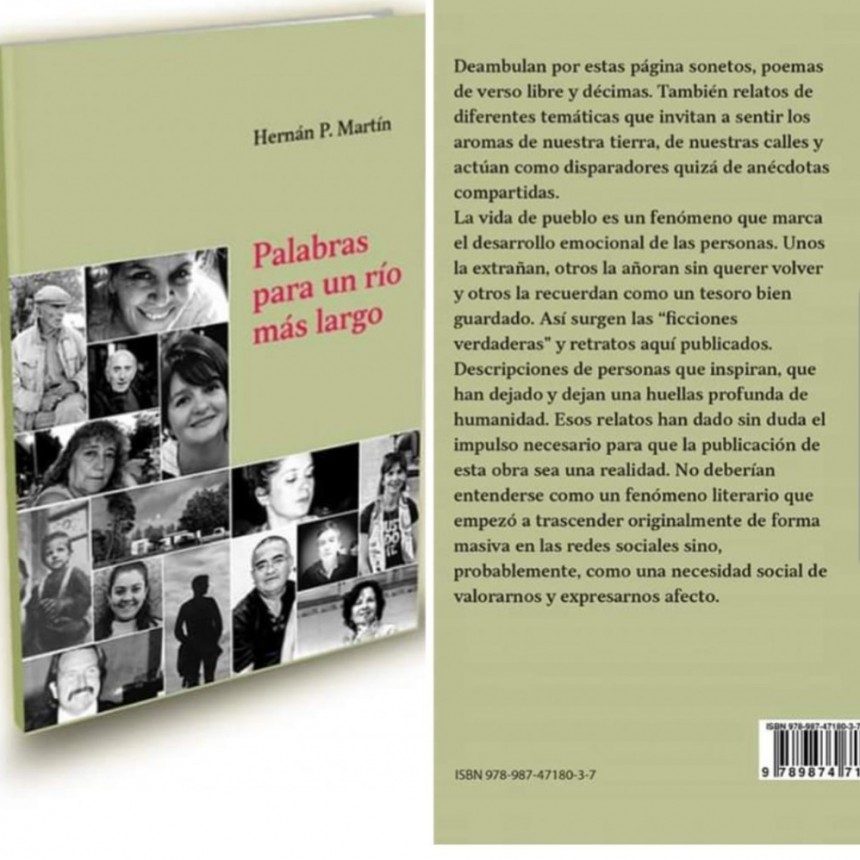 VICTORIQUENSE PRESENTA SU LIBRO: PALABRAS PARA UN RIÓ MAS LARGO