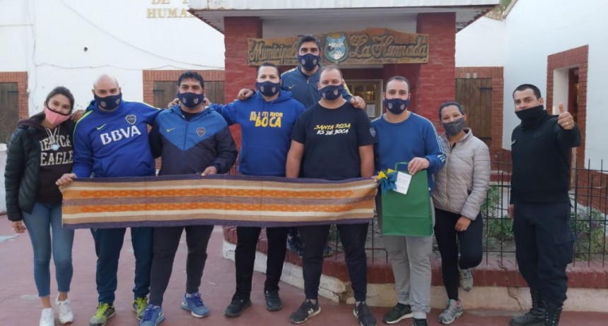 La Peña de Boca entregó más de tres toneladas de alimento a pobladores del oeste pampeano