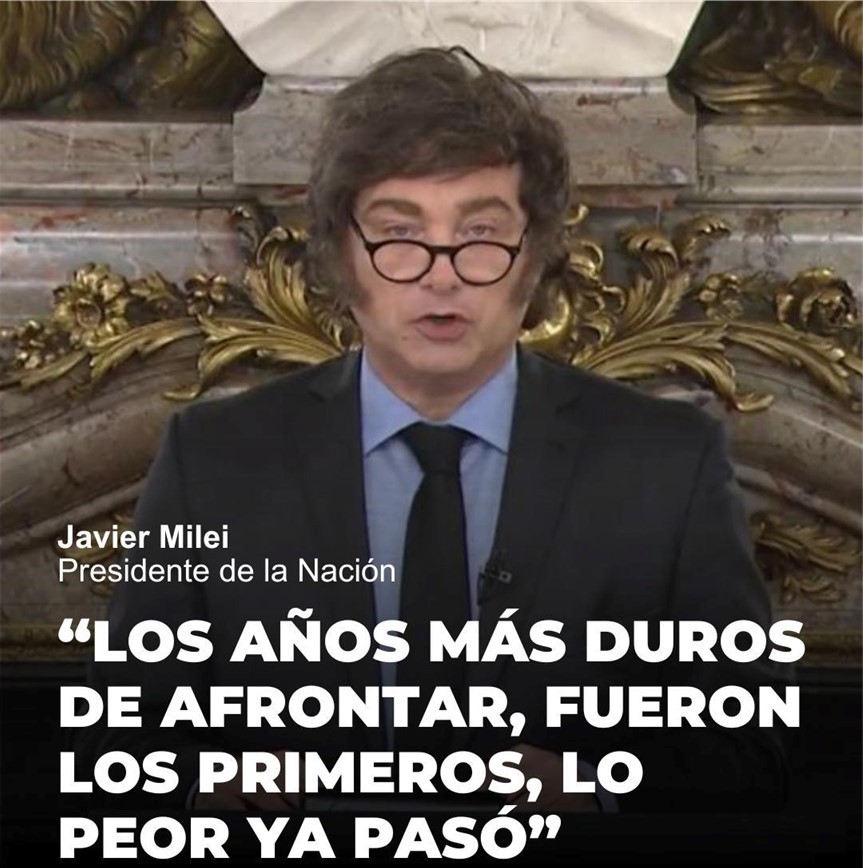 LO PEOR YA PASO....CADENA NACIONAL DE JAVIER MILEI