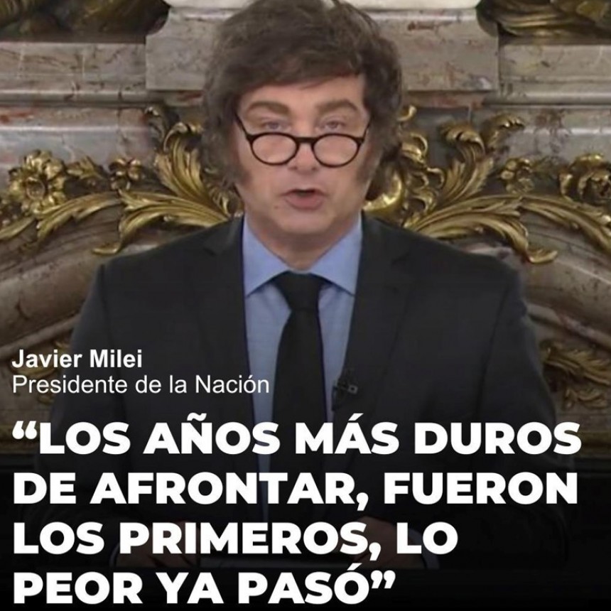 LO PEOR YA PASO....CADENA NACIONAL DE JAVIER MILEI
