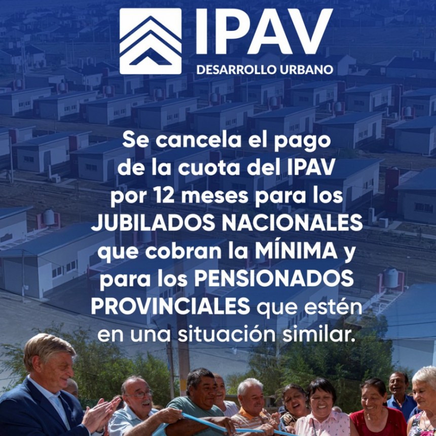 Exención de pago de cuotas del IPAV