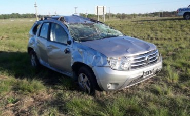 Vuelco en ruta 10 