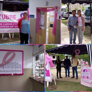 Actividades sobre prevención de cáncer de mama del Hospital de Victorica