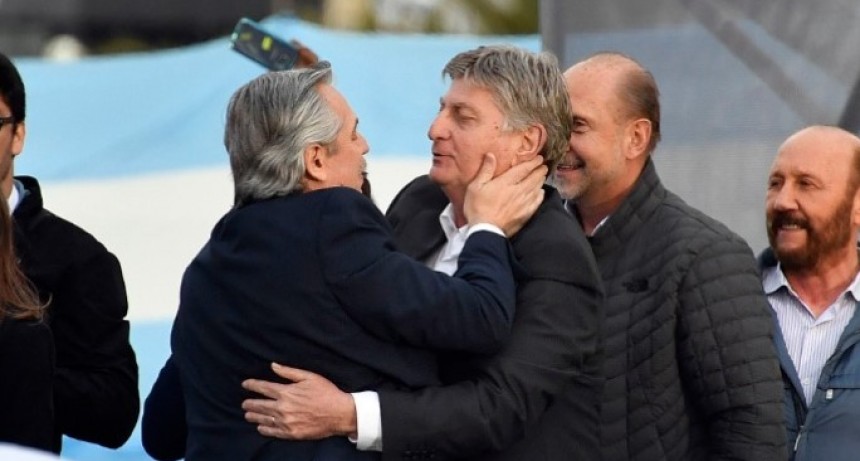 Ziliotto fue protagonista en el cierre de campaña de Alberto Fernández