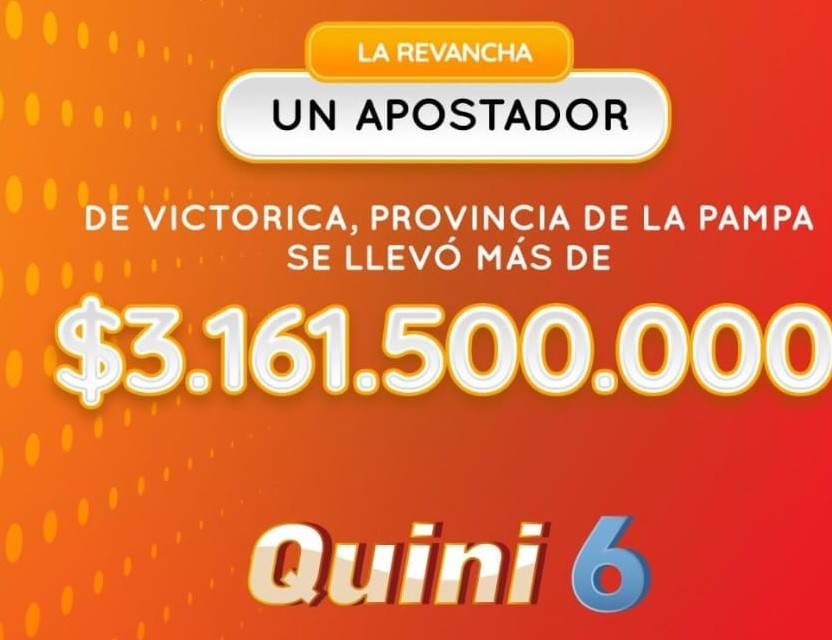 QUINI 6 SALIÓ EN VICTORICA