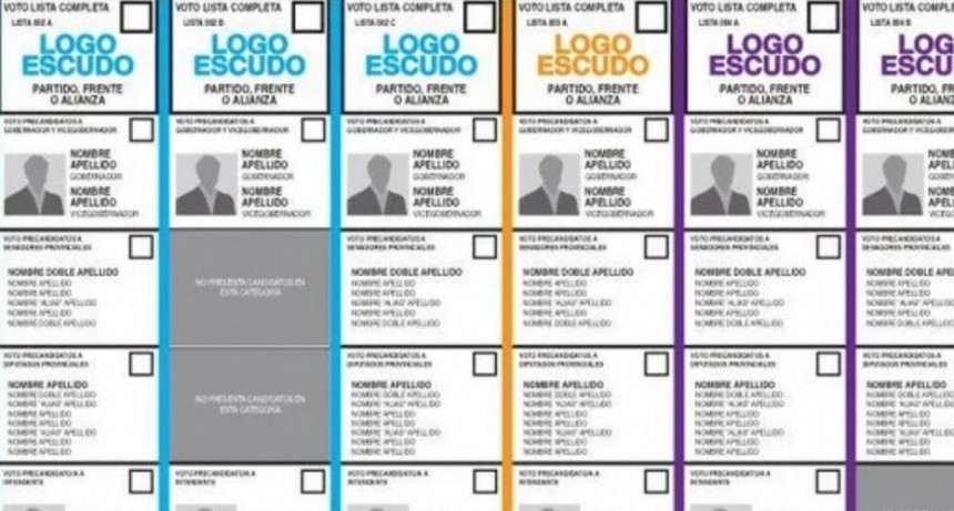 Cómo es la Boleta Única que se usará en las próximas elecciones nacionales