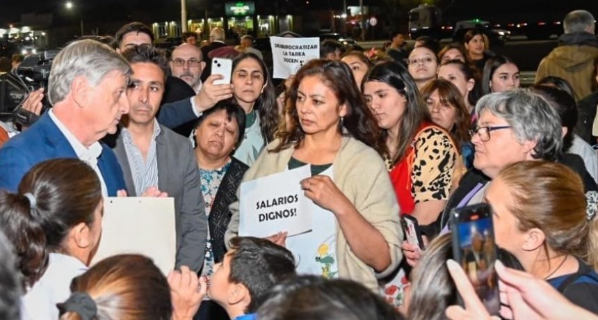 SORPRESA: ZILIOTTO BAJO EN LA PROTESTA DE DOCENTES (mirá)