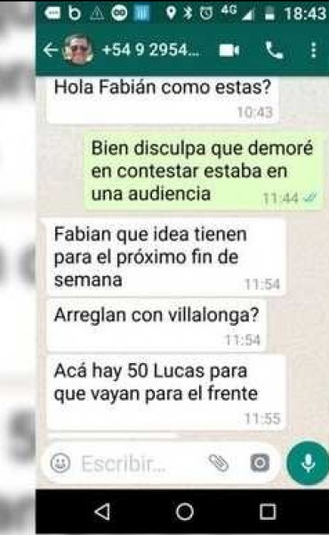 Hay 50 lucas para que vayan al frente