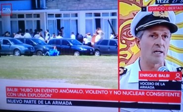 LA ARMADA CREE QUE EL SUBMARINO IMPLOTÓ Y LO BUSCAN EN EL FONDO DEL MAR