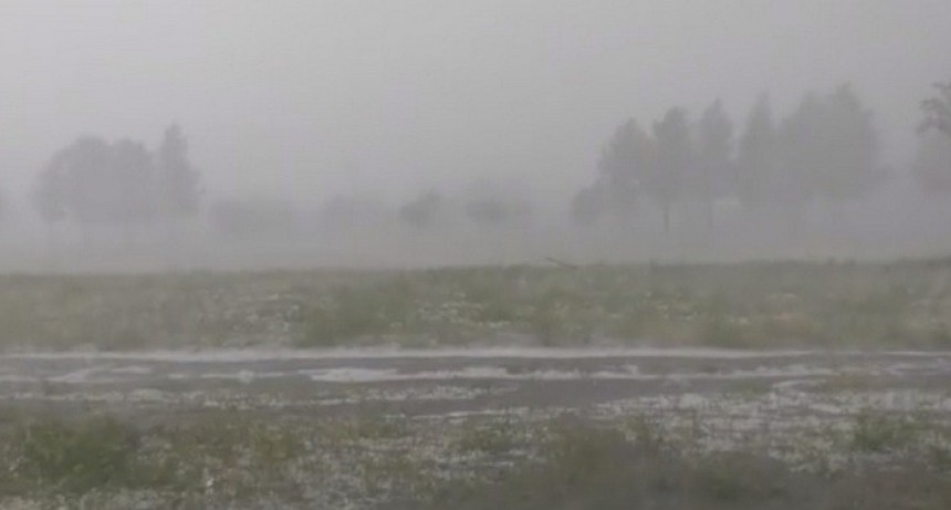 43 mm en Luan Toro con caída de granizo