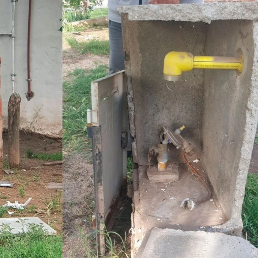 Reventaron varios medidores de gas en un pueblo pampeano: “fueron 45 minutos de mucho miedo”