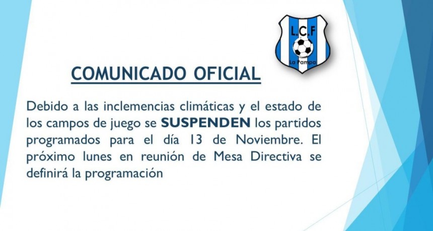 LIGA CULTURAL: SUSPENDIDA LA FECHA 