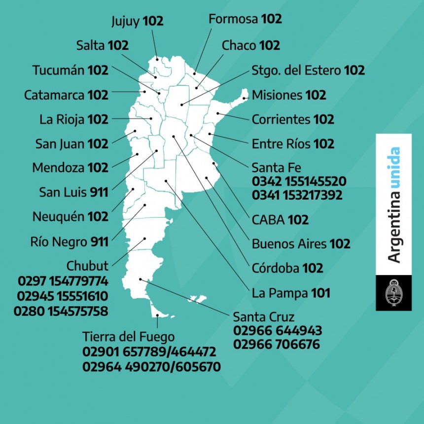 La Pampa no tiene línea 102 para denunciar violencia a niños y niñas 