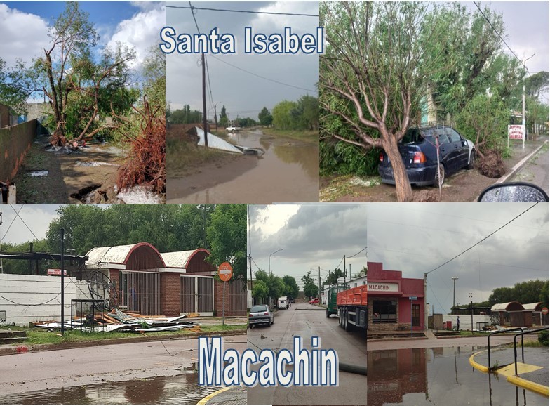 DESTROZOS EN SANTA ISABEL, MACACHIN Y ATALIVA ROCA