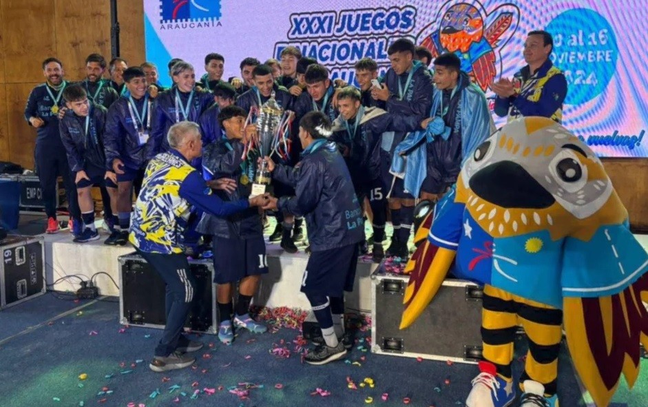 FUTBOL: LA PAMPA CAMPEON EN LOS JUEGOS DE LA ARAUCANÍA 2024