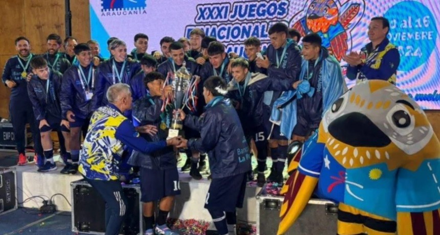 FUTBOL: LA PAMPA CAMPEON EN LOS JUEGOS DE LA ARAUCANÍA 2024