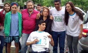 El INTENDENTE KENNY RECIBIO A AXEL CAMPEÓN EN BOCCIA Y PEDRO 4° PUESTO EN SALTO EN LARGO