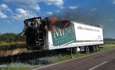 Equipo térmico se prendió fuego