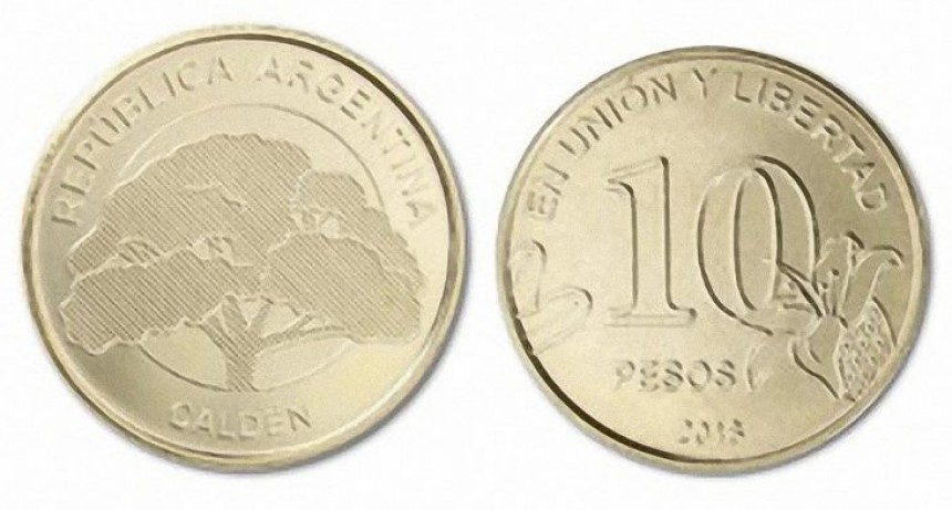 El Calden presente en la Moneda de $10