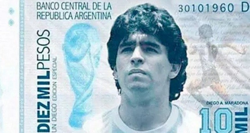 Norma Durango presentó un proyecto para que Maradona figure en los billetes de $1.000