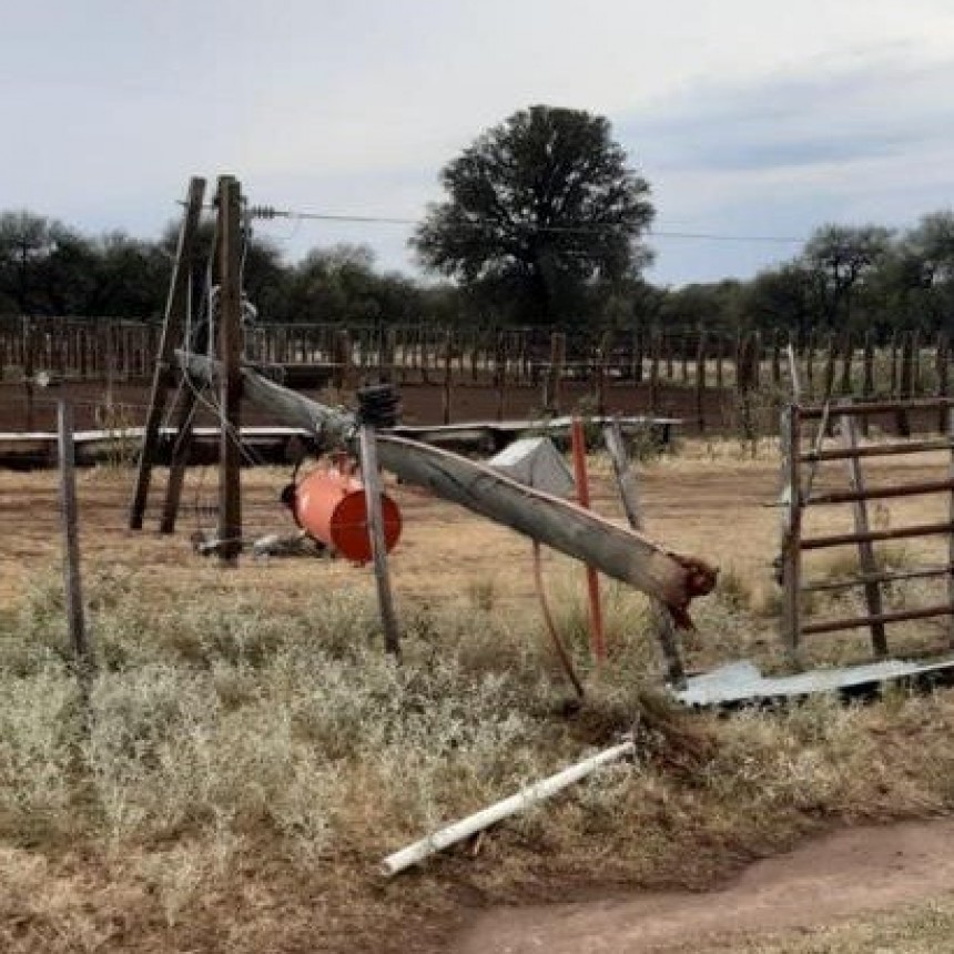 Telen, Luan Toro, Loventue y zona rural afectados por la tormenta