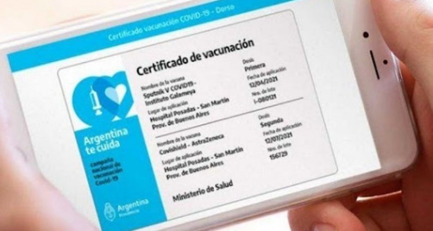 El pase sanitario será obligatorio en La Pampa desde sábado 1° de enero